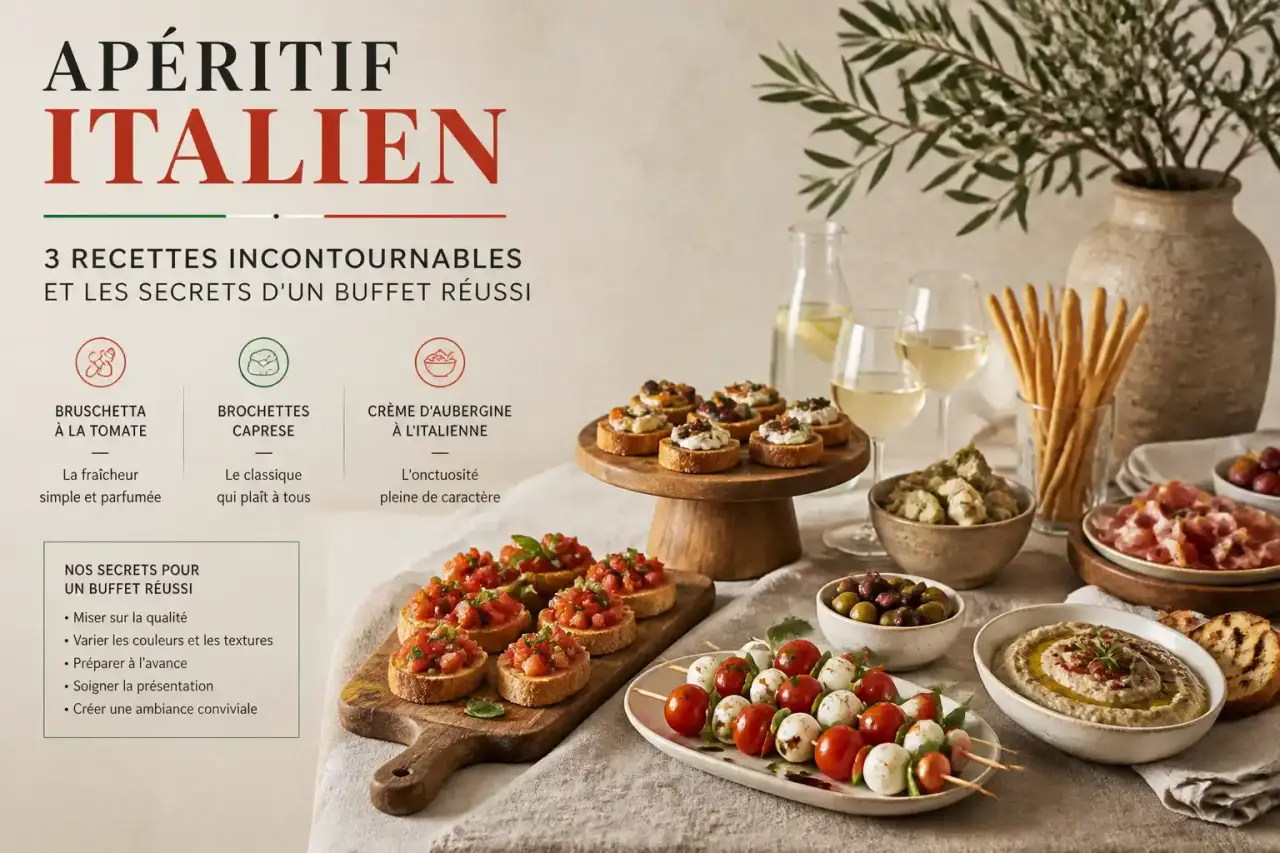 Apéritif italien : 3 recettes incontournables et les secrets d'un buffet réussi