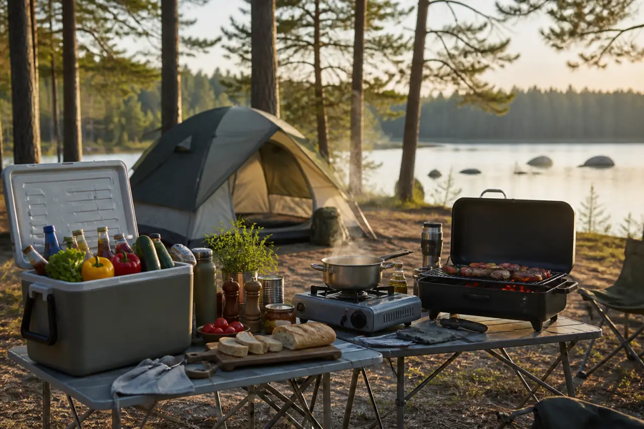 Camping : que manger quand il faut jongler entre froid, réchaud et barbecue ?