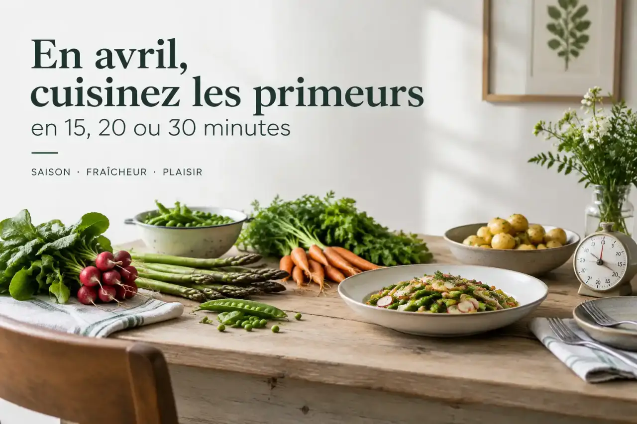 En avril, cuisinez les primeurs en 15, 20 ou 30 minutes