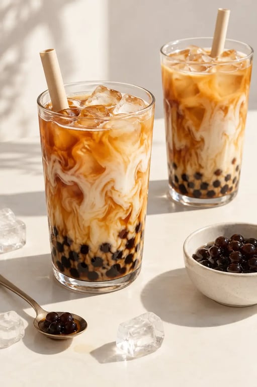 Recette bubble tea maison au tapioca et au lait