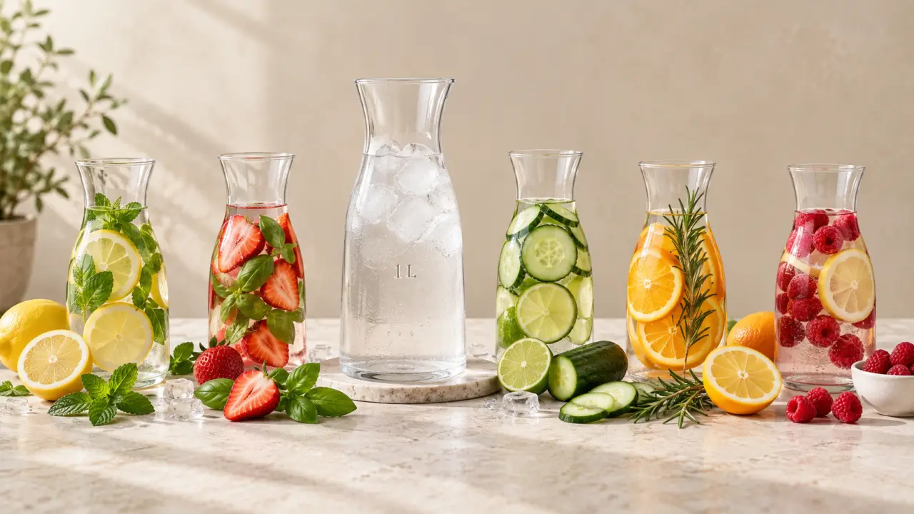 Eau aromatisée maison : la méthode pour 1 litre et 5 mélanges sans sucre ajouté