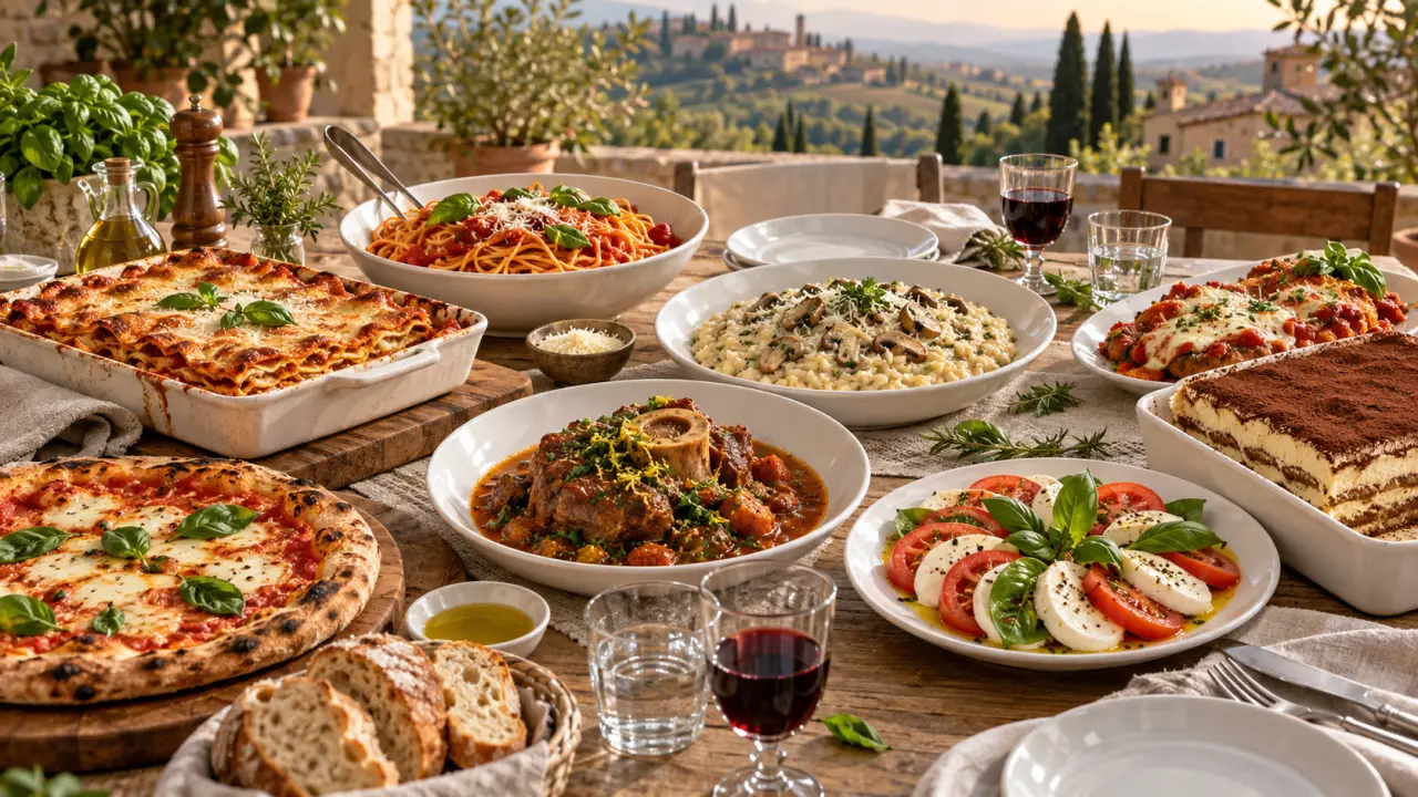 Recette italienne : 8 classiques généreux pour un dîner familial sans menu compliqué