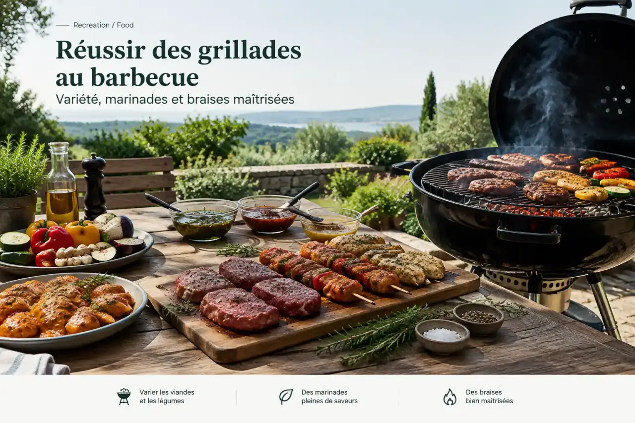Réussir des grillades au barbecue : variété, marinades et braises maîtrisées